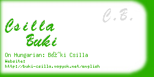 csilla buki business card